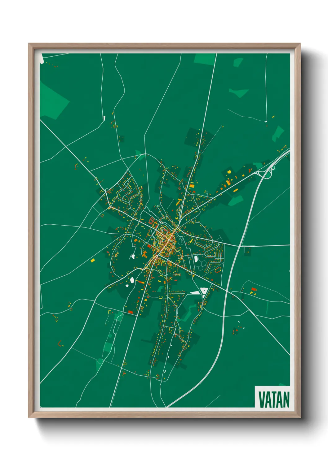 Une affiche de carte sur Vatan