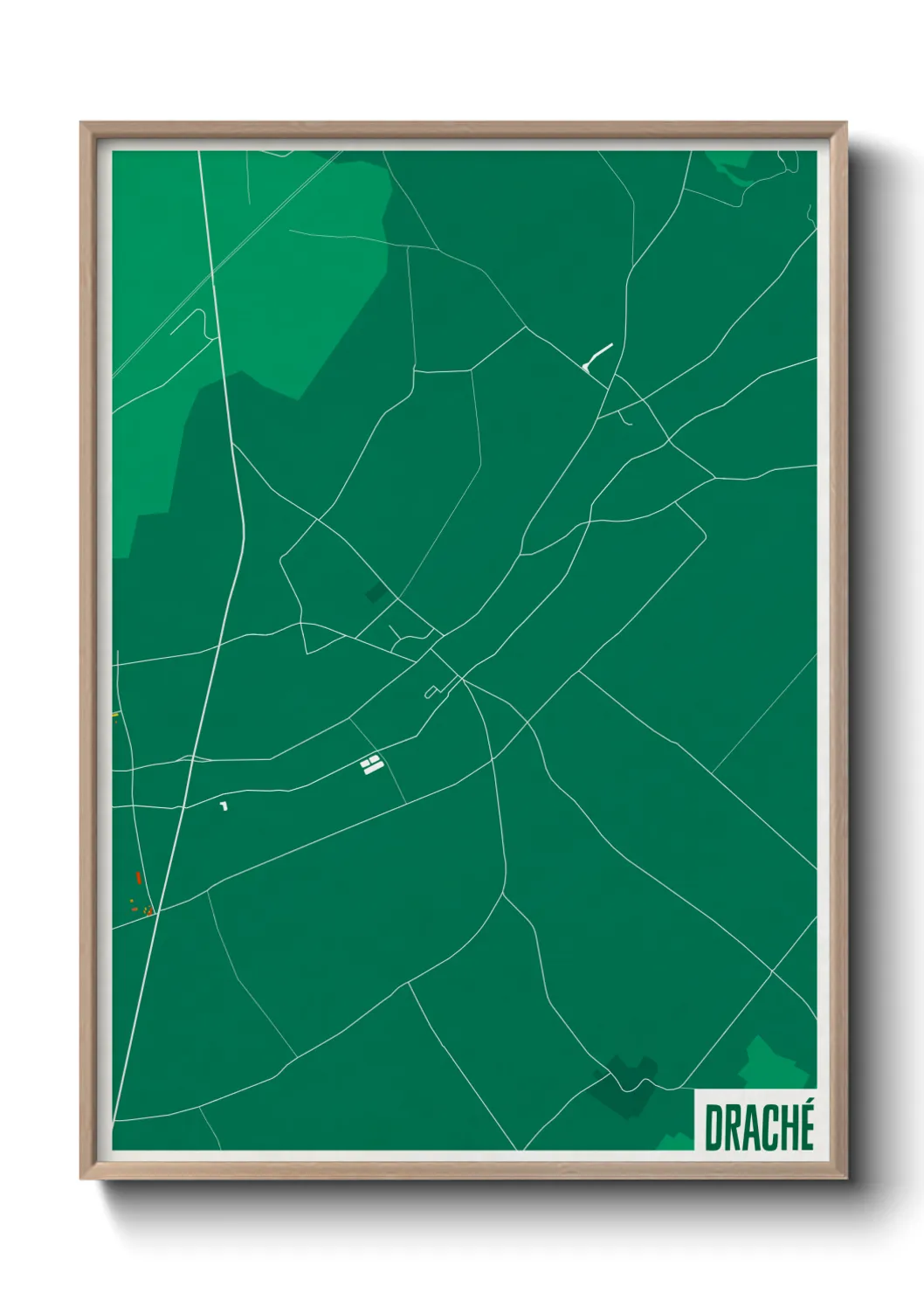 Une affiche de carte sur Draché