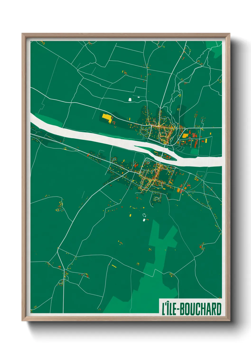 Un poster carteL'Île-Bouchard