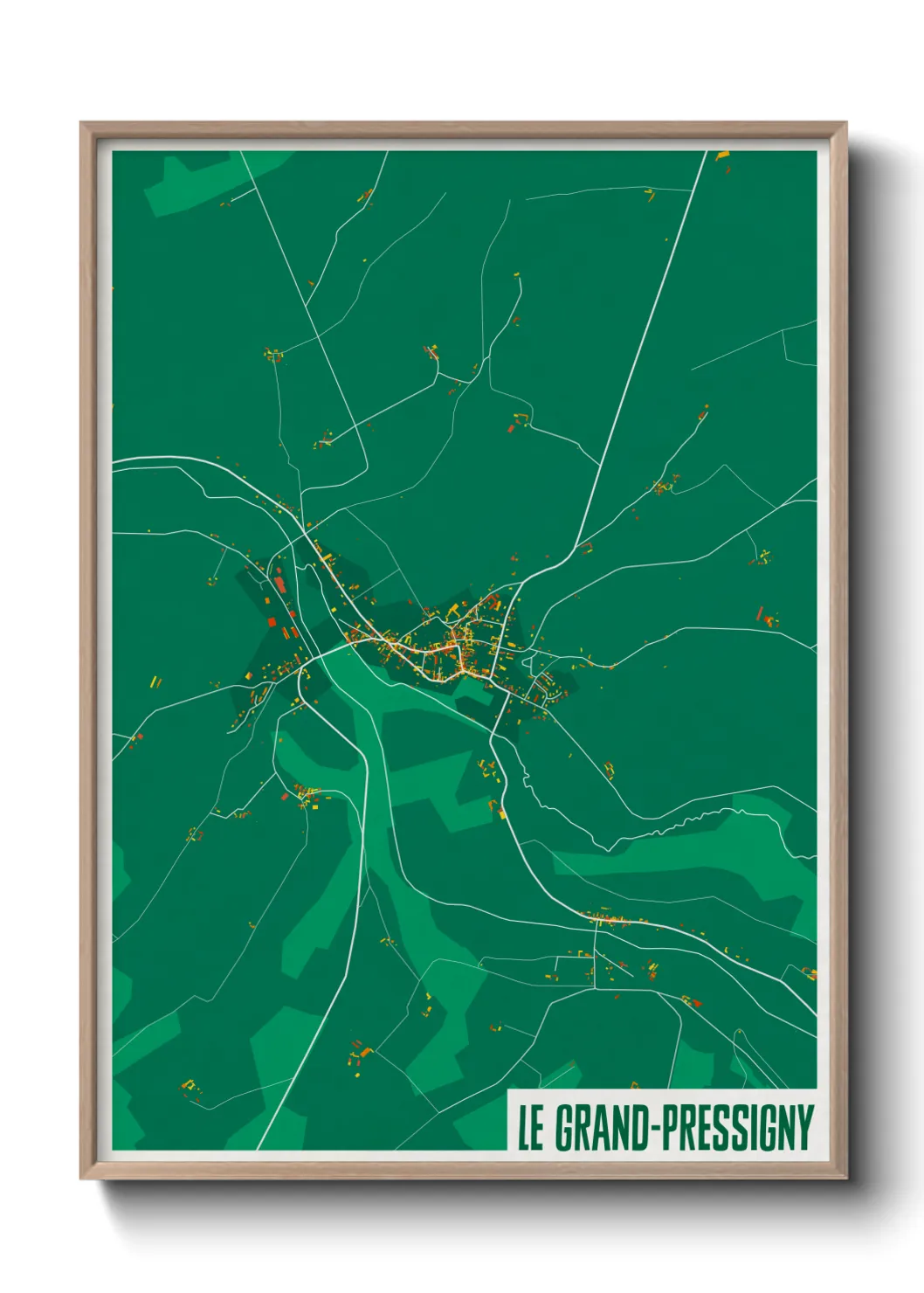 Une affiche de carte sur Le Grand-Pressigny