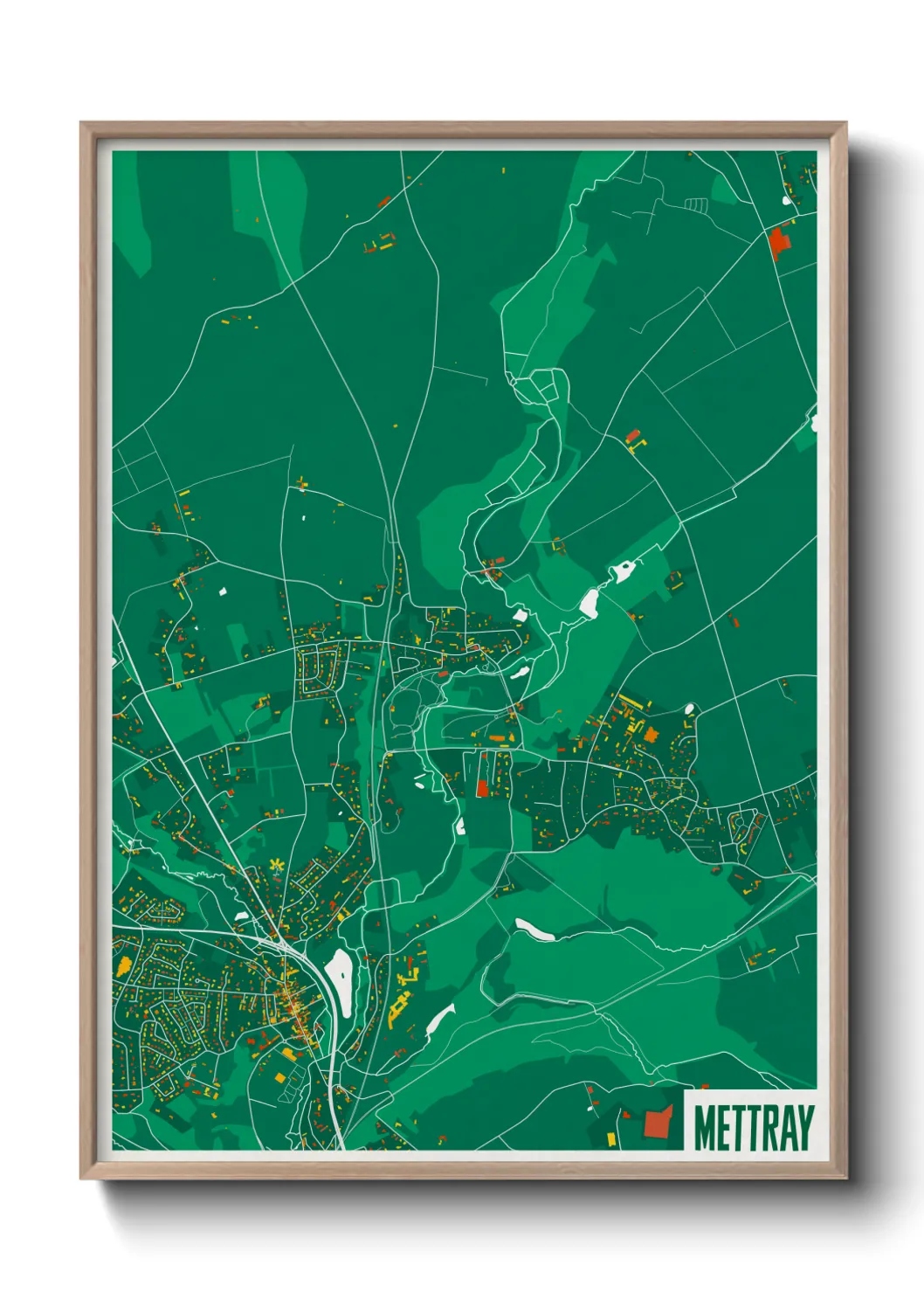 Une affiche de carte sur Mettray