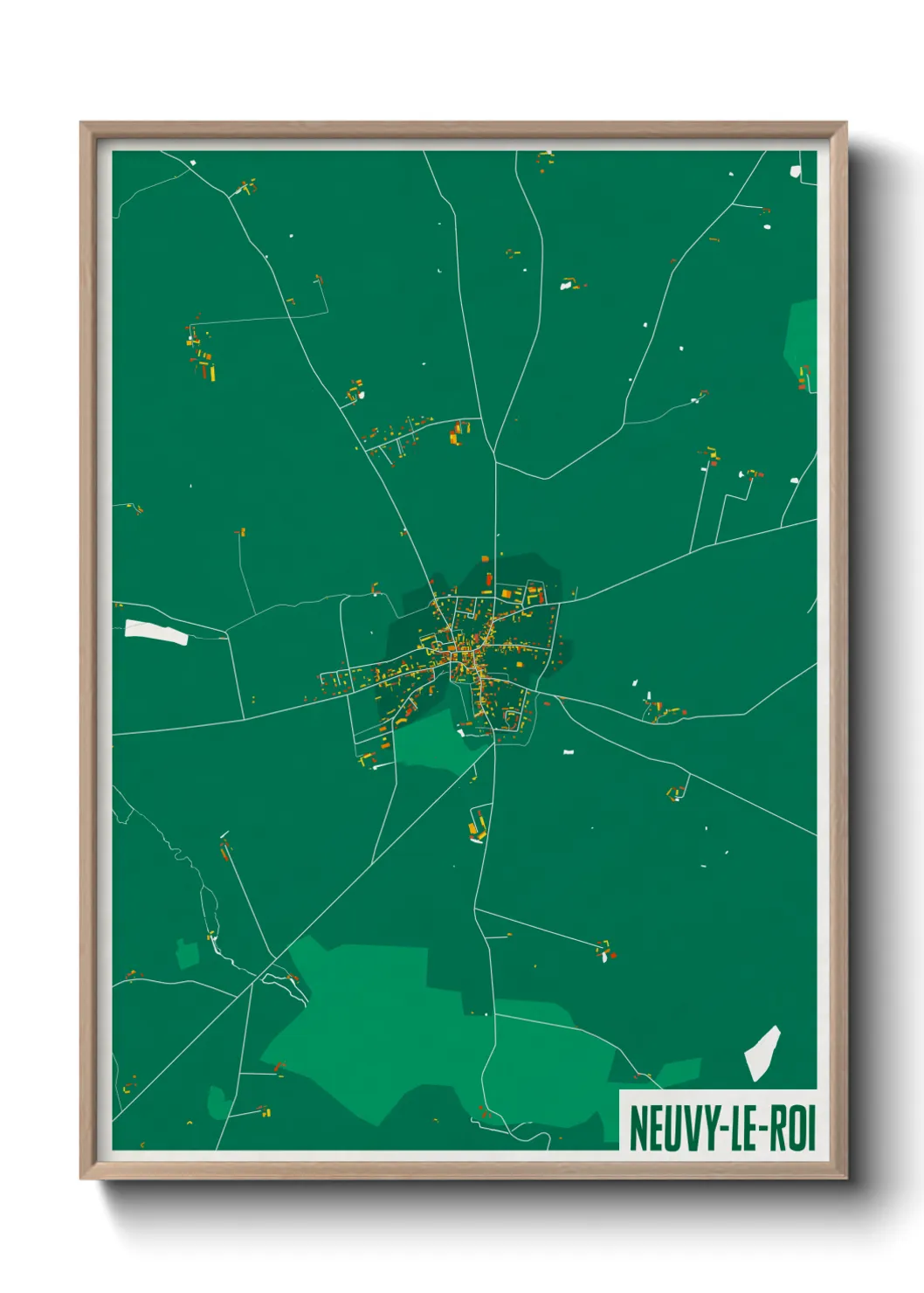 Un poster carteNeuvy-le-Roi