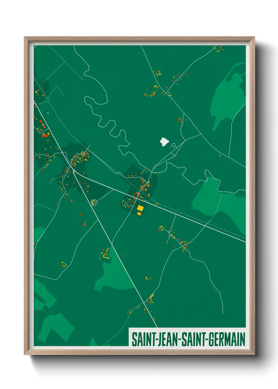 Un poster carteSaint-Jean-Saint-Germain