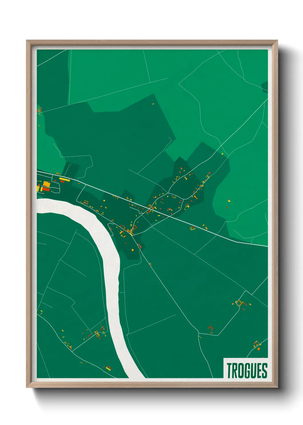 Une affiche de carte sur Trogues