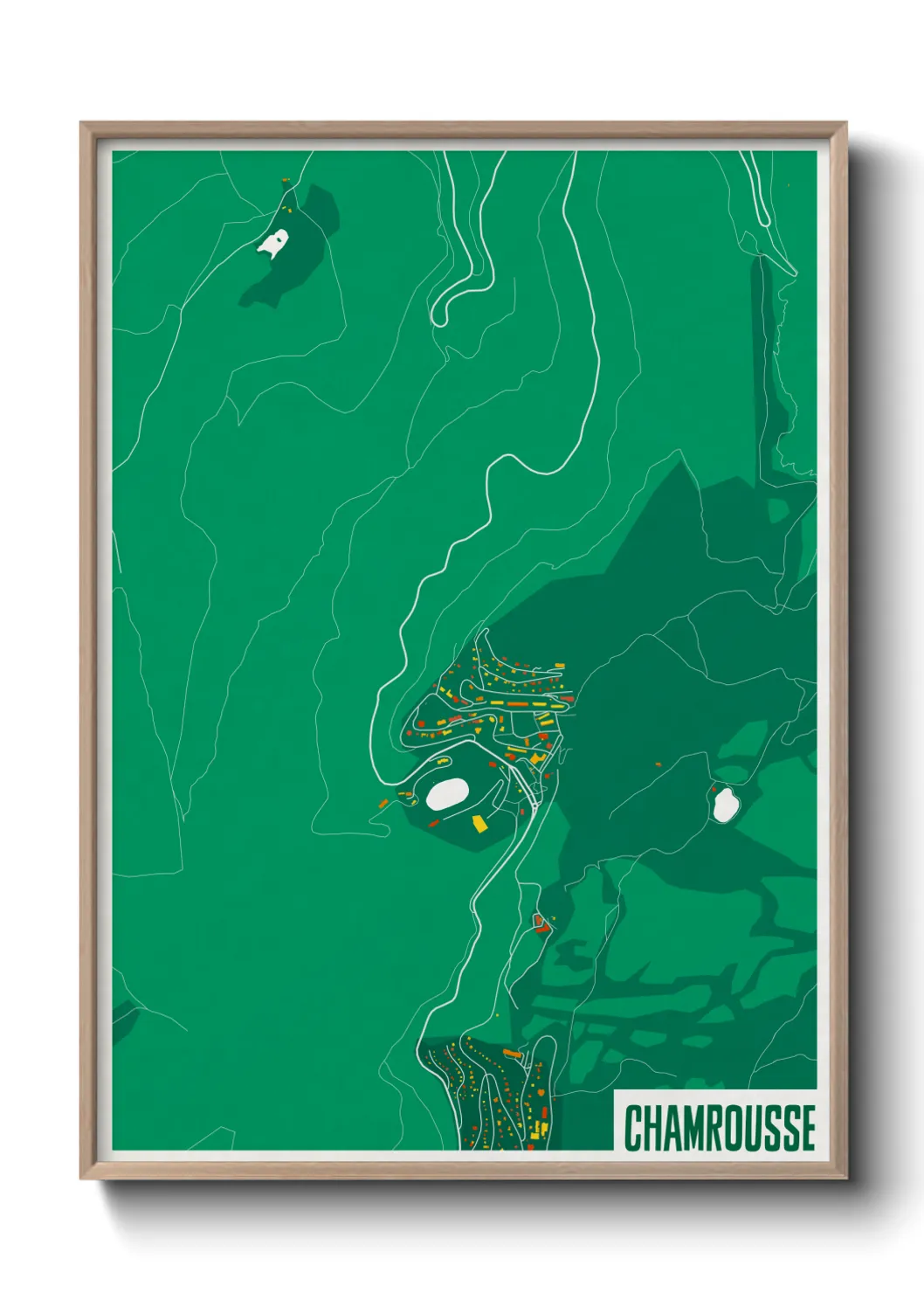 Un poster carteChamrousse