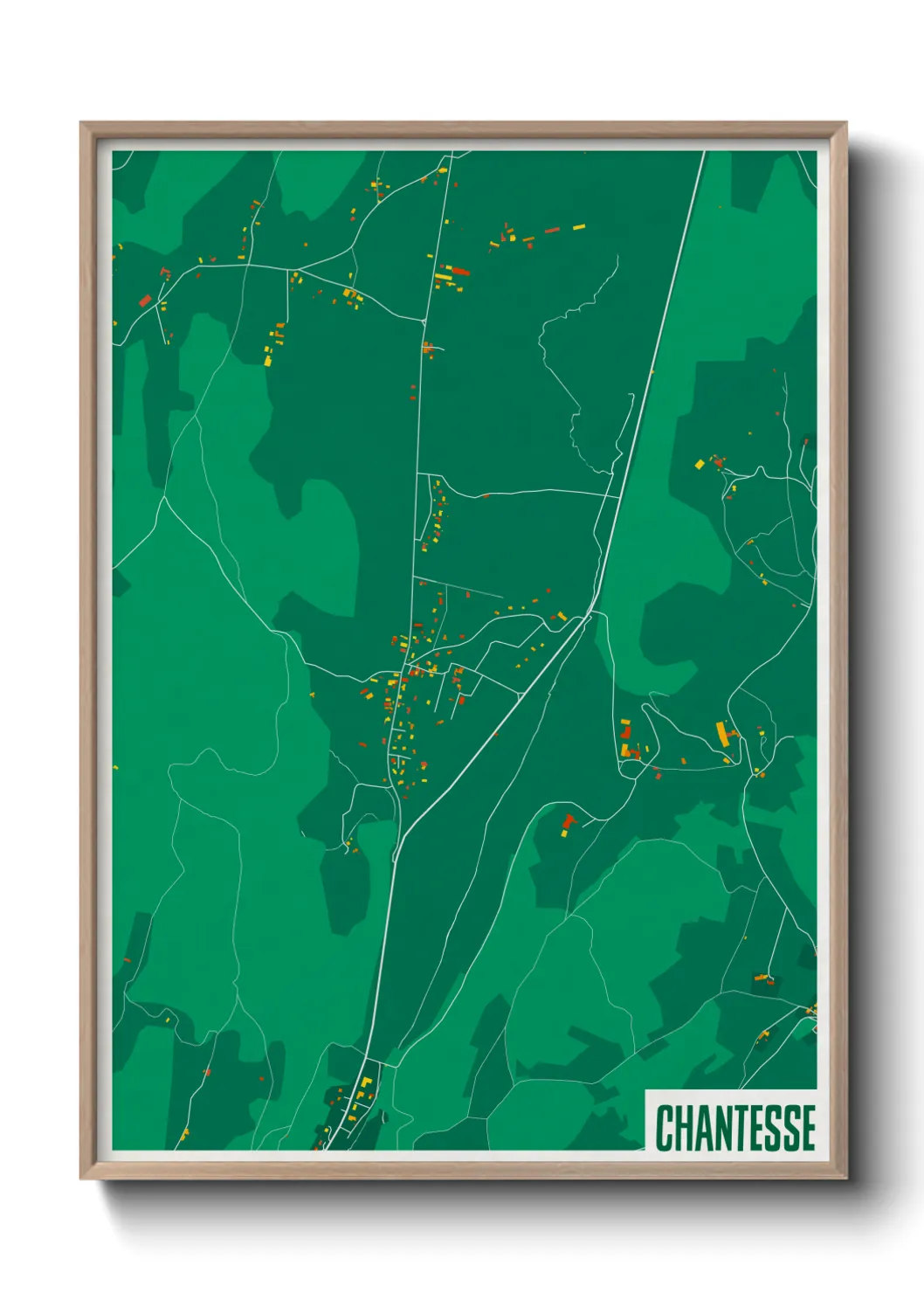 Une affiche de carte sur Chantesse