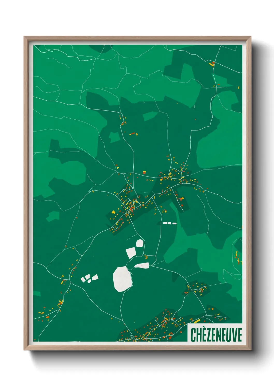 Une affiche de carte sur Chèzeneuve