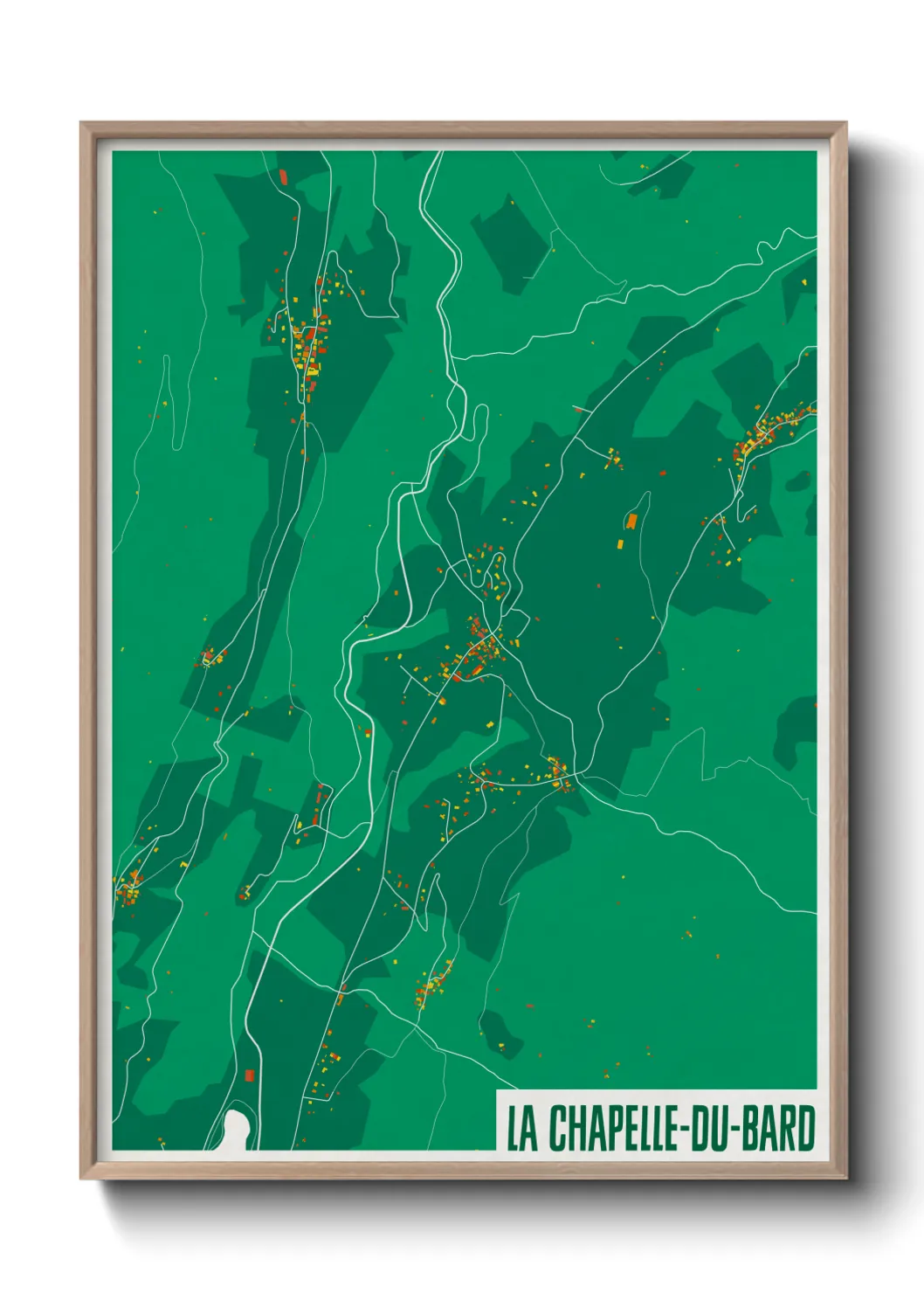 Un poster carteLa Chapelle-du-Bard