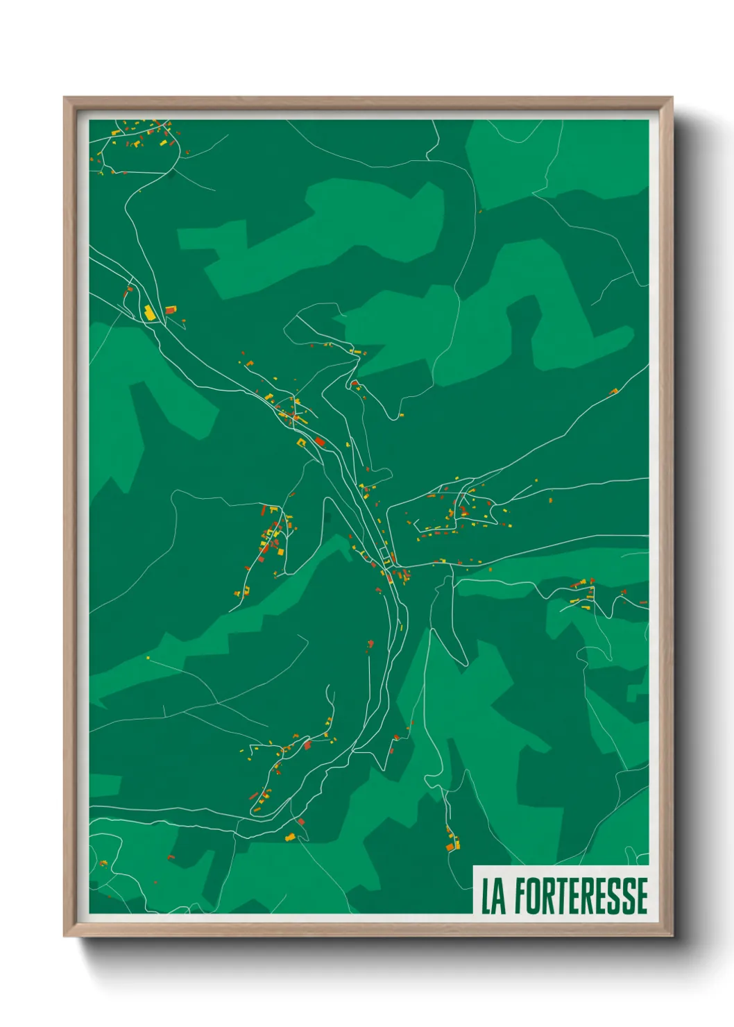 Une affiche de carte sur La Forteresse