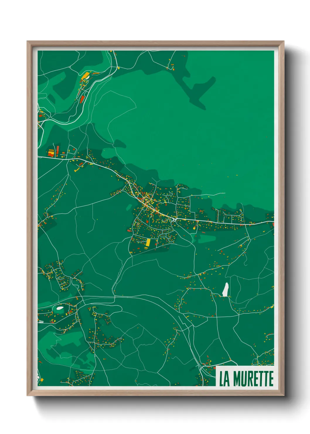 Une affiche de carte sur La Murette