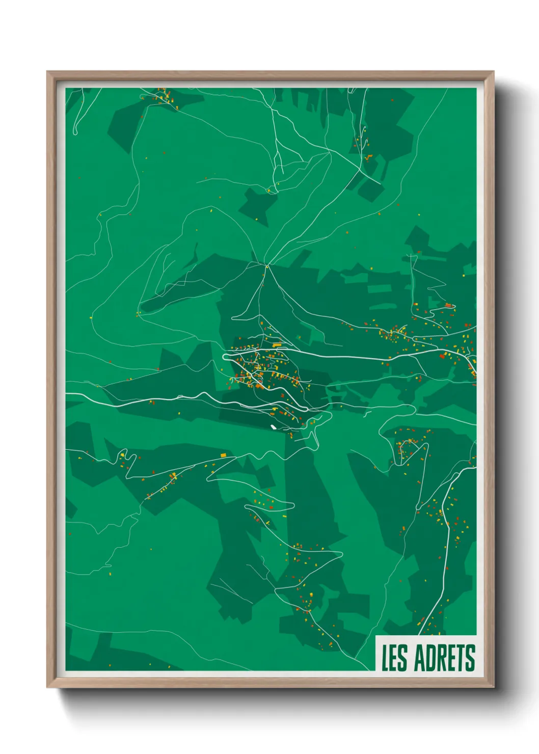 Un poster carteLes Adrets