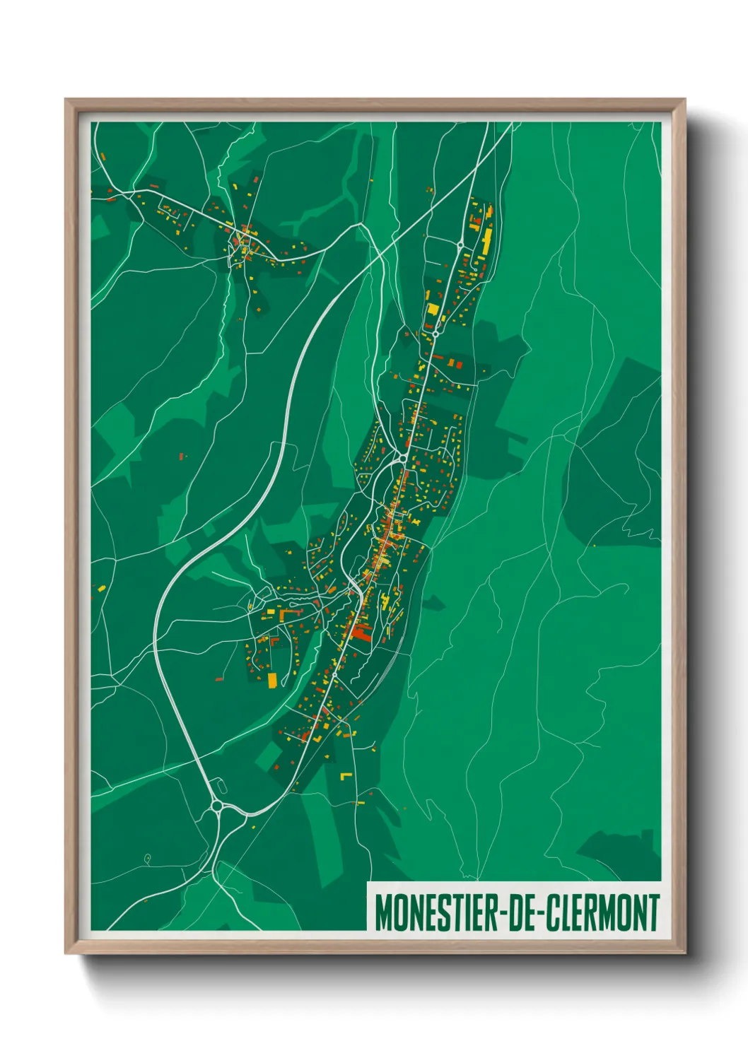 Un poster carteMonestier-de-Clermont