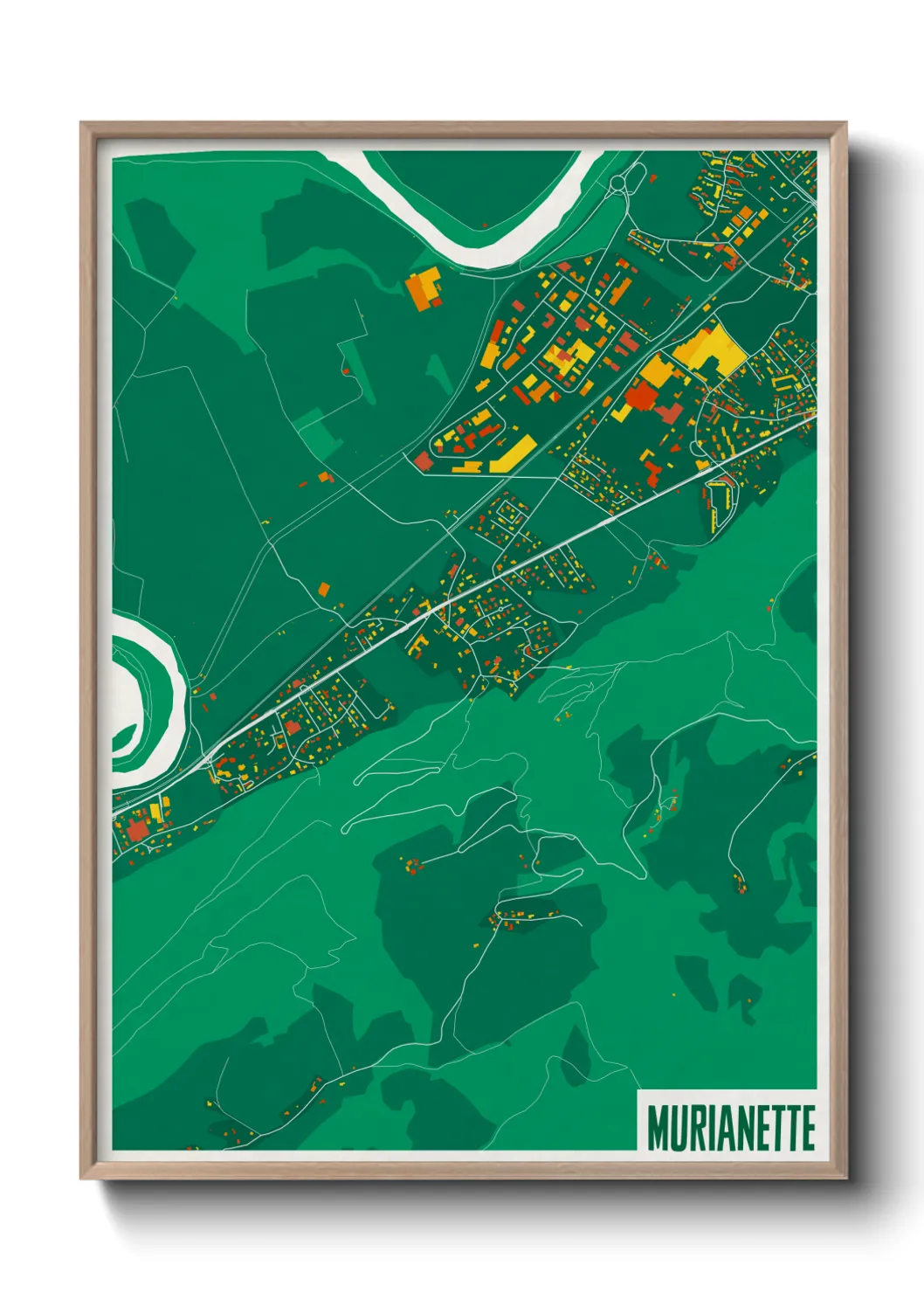 Une affiche de carte sur Murianette