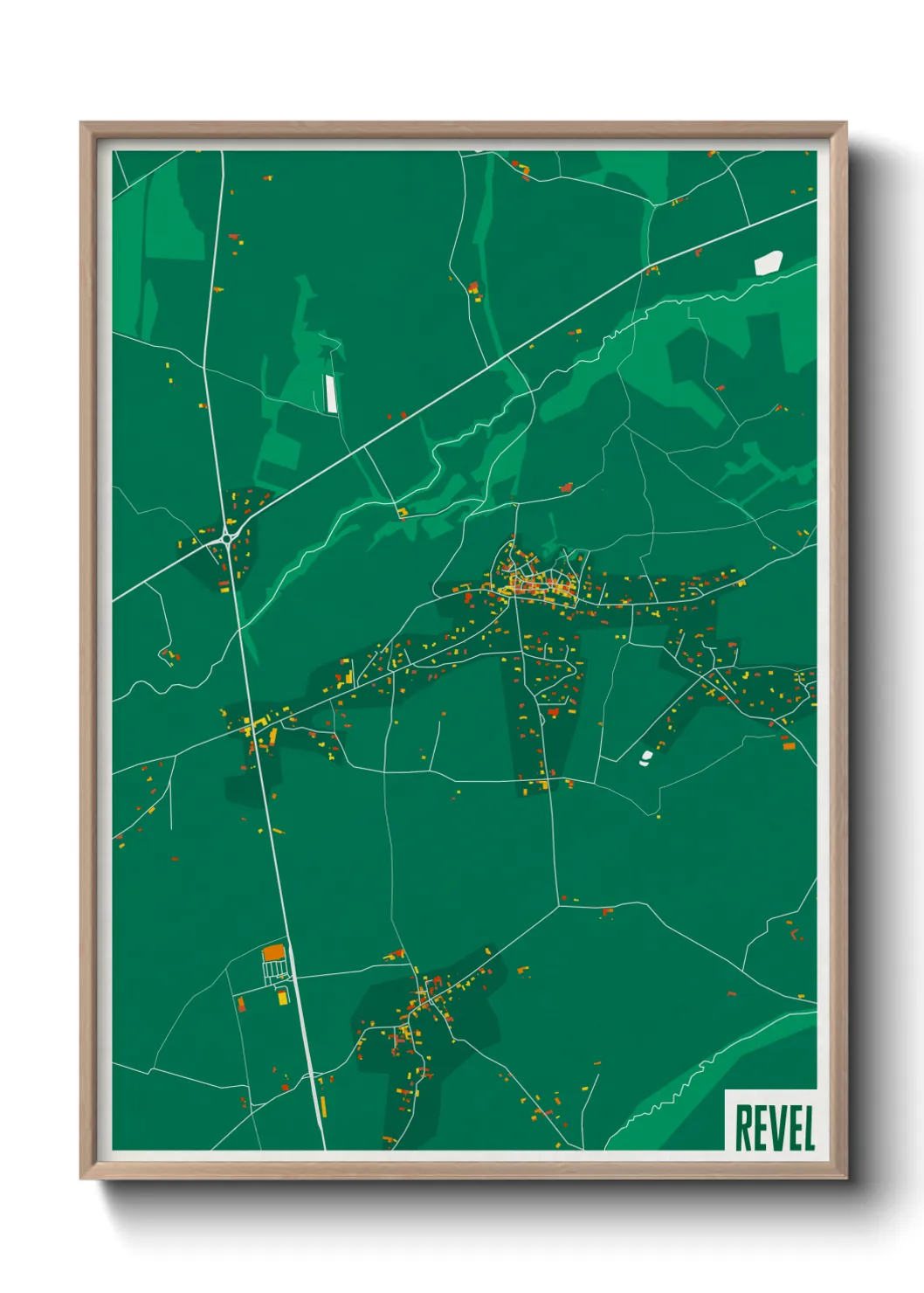 Une affiche de carte sur Revel