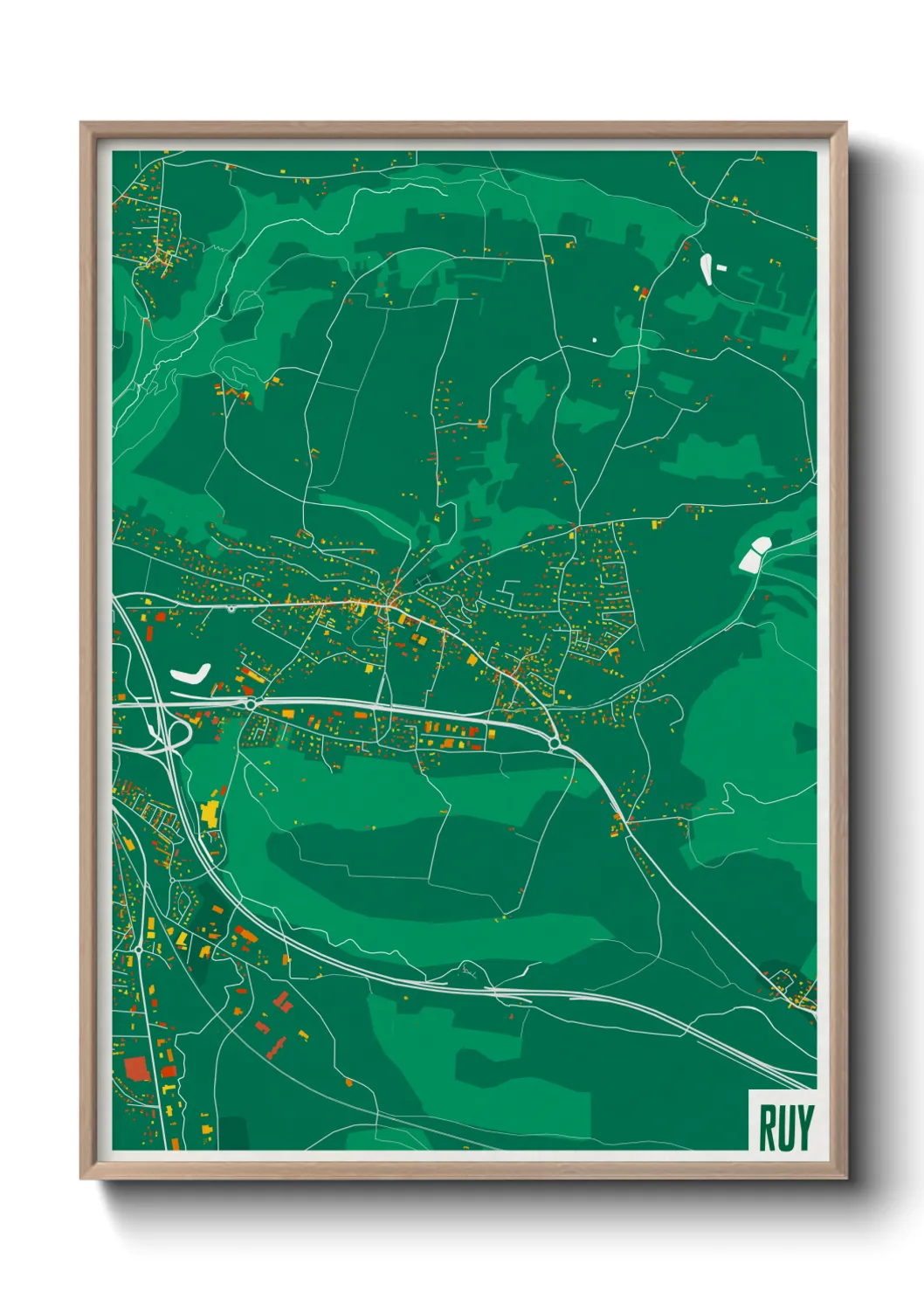 Une affiche de carte sur Ruy