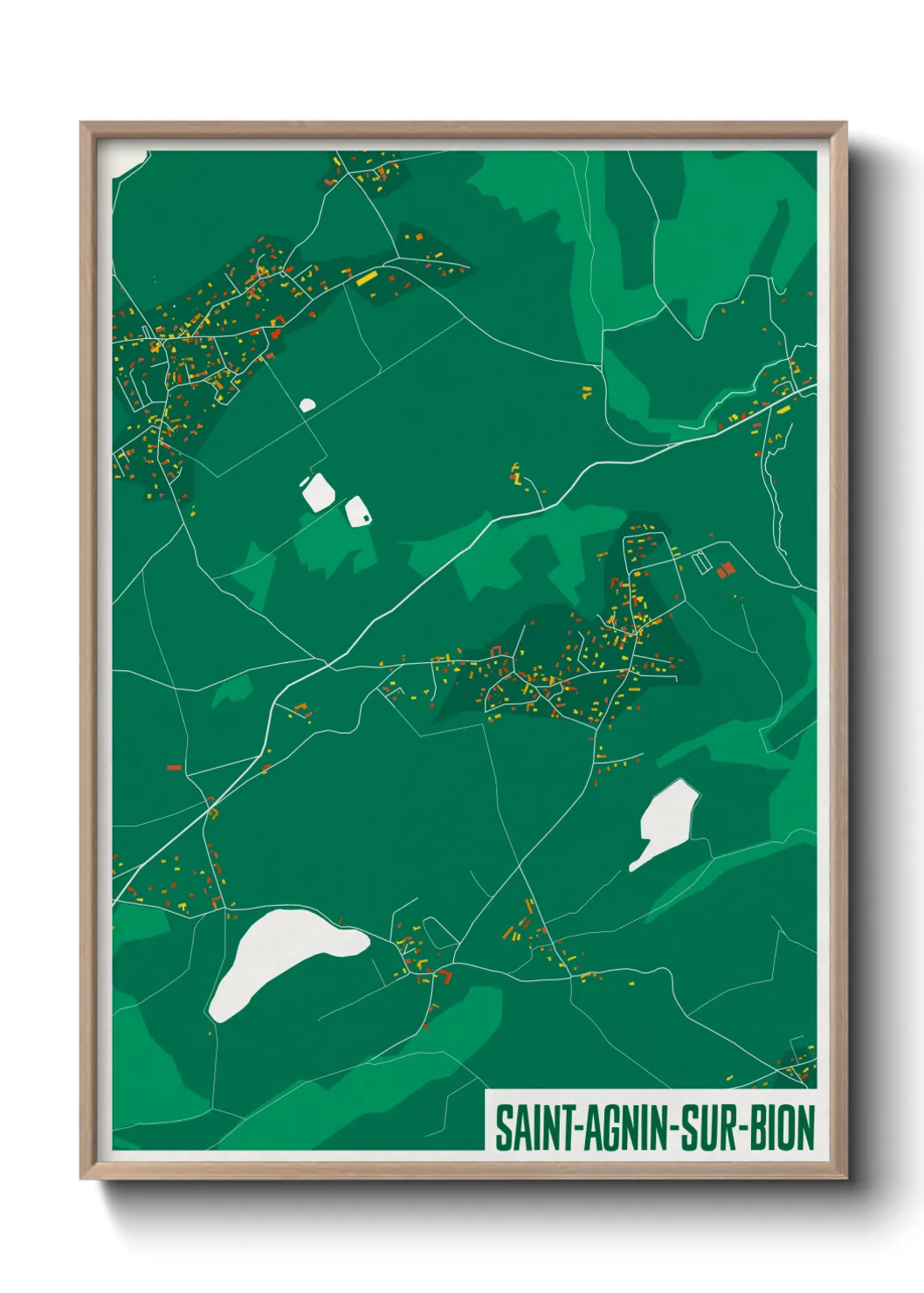 Un poster carteSaint-Agnin-sur-Bion