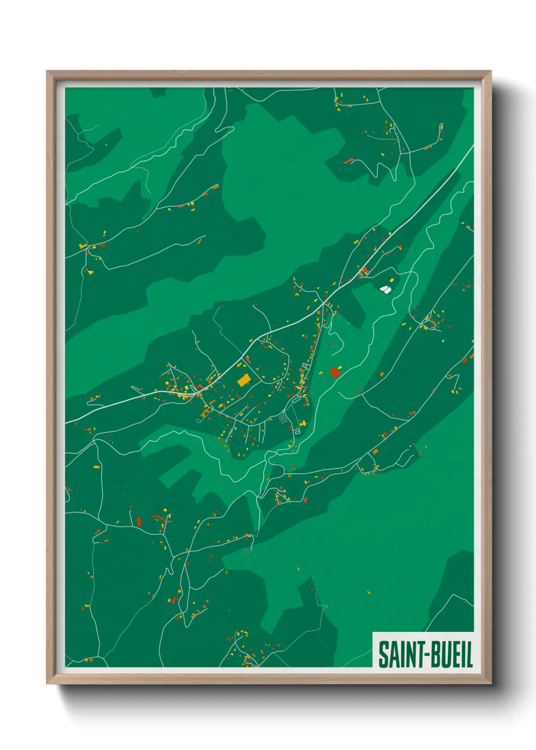Un poster carteSaint-Bueil