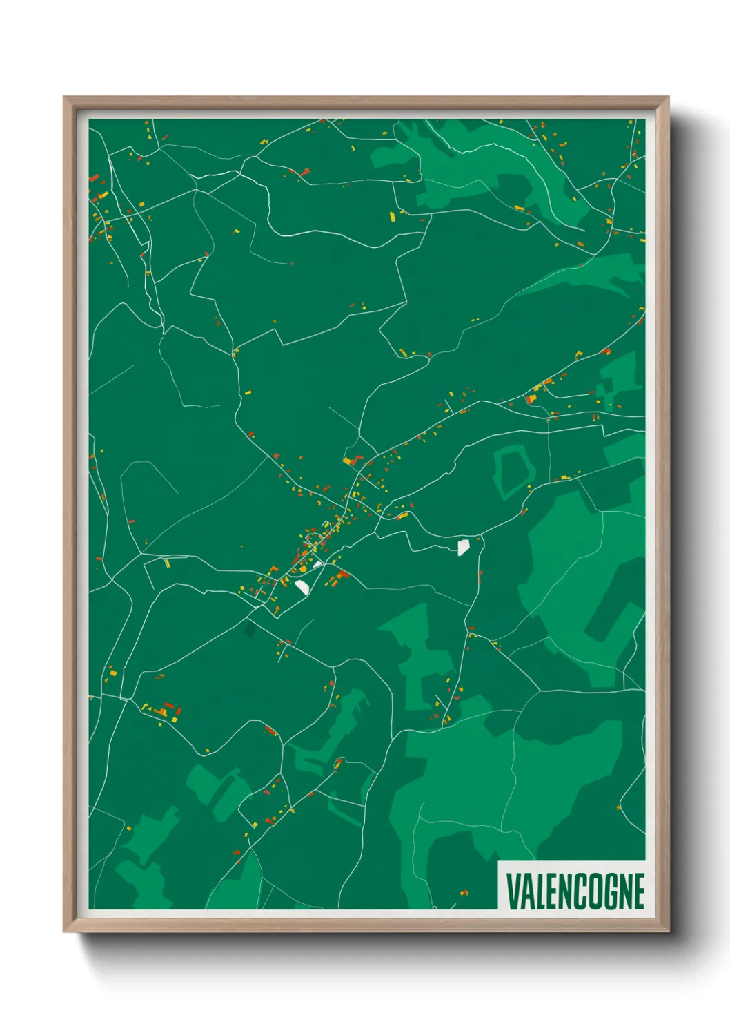 Une affiche de carte sur Valencogne