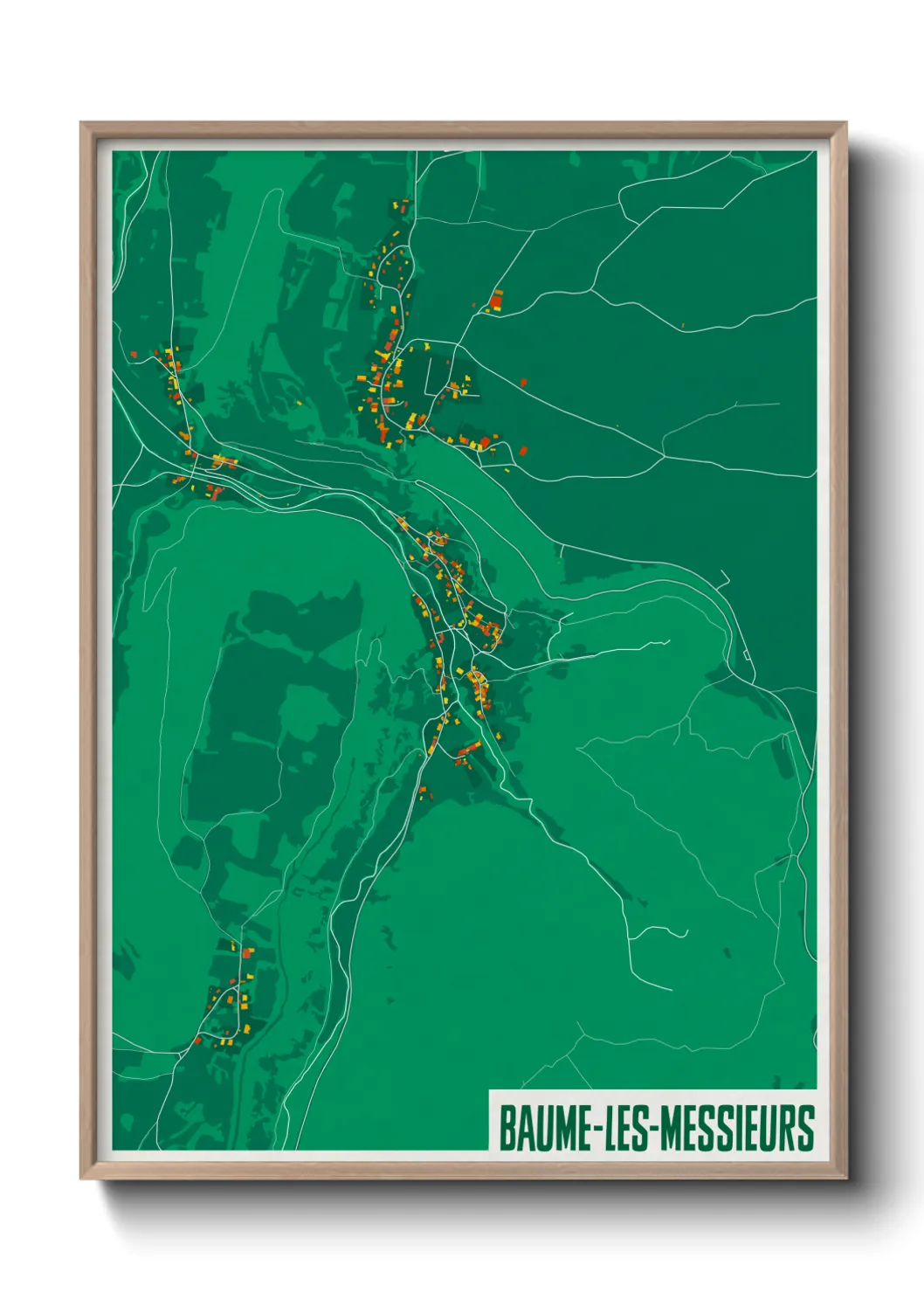 Un poster carteBaume-les-Messieurs