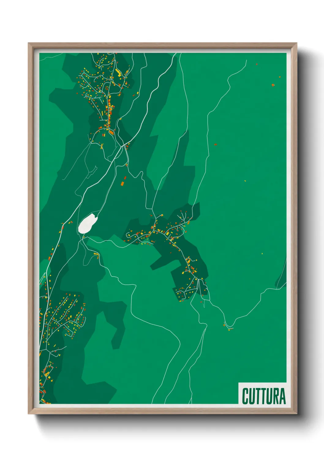 Une affiche de carte sur Cuttura