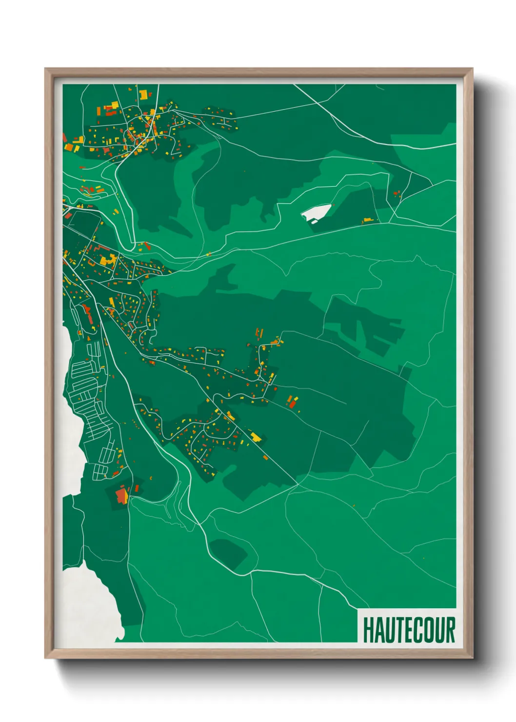 Une affiche de carte sur Hautecour