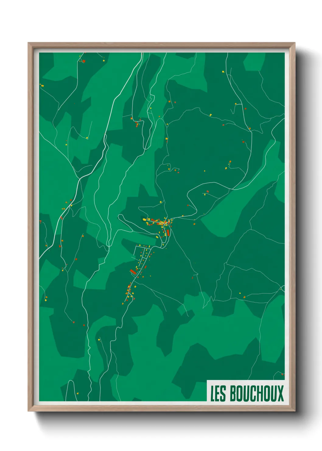 Un poster carteLes Bouchoux