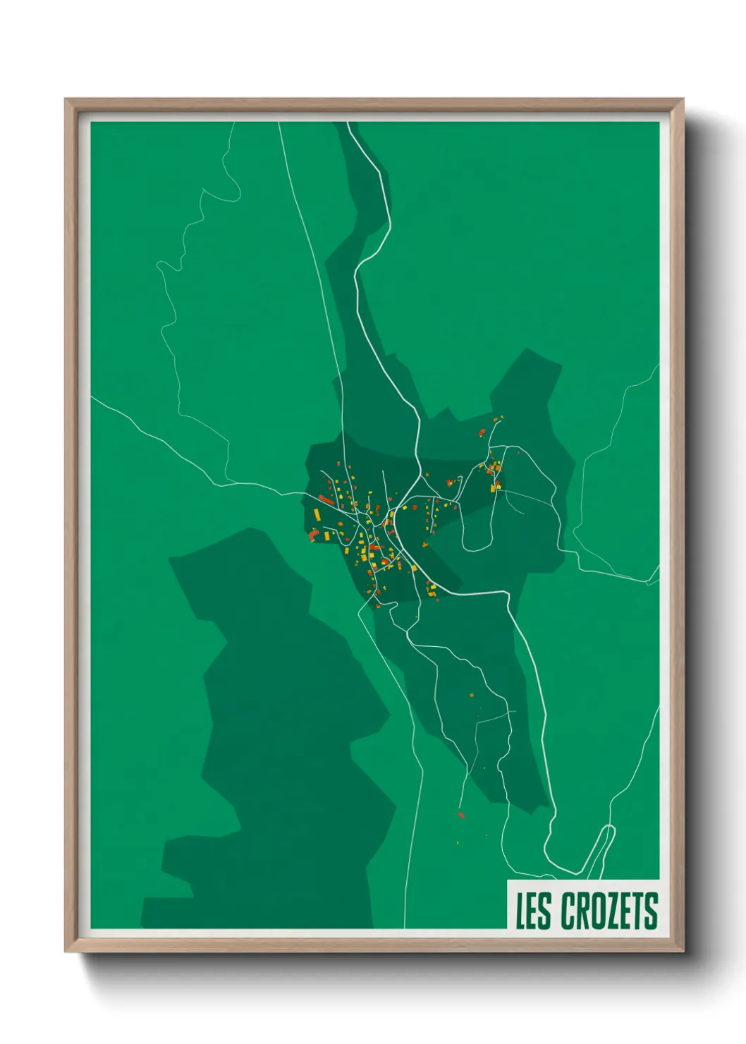 Un poster carteLes Crozets