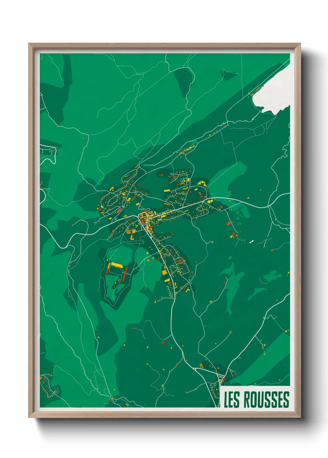 Un poster carteLes Rousses