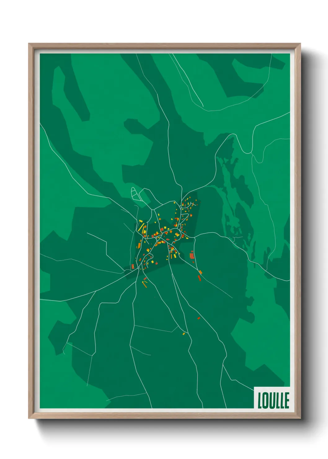 Une affiche de carte sur Loulle