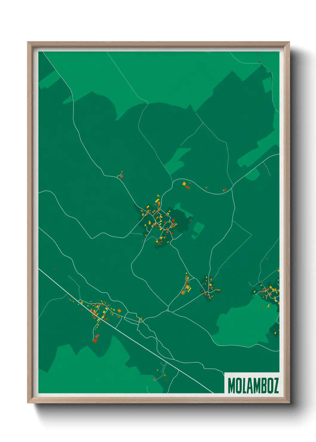 Une affiche de carte sur Molamboz