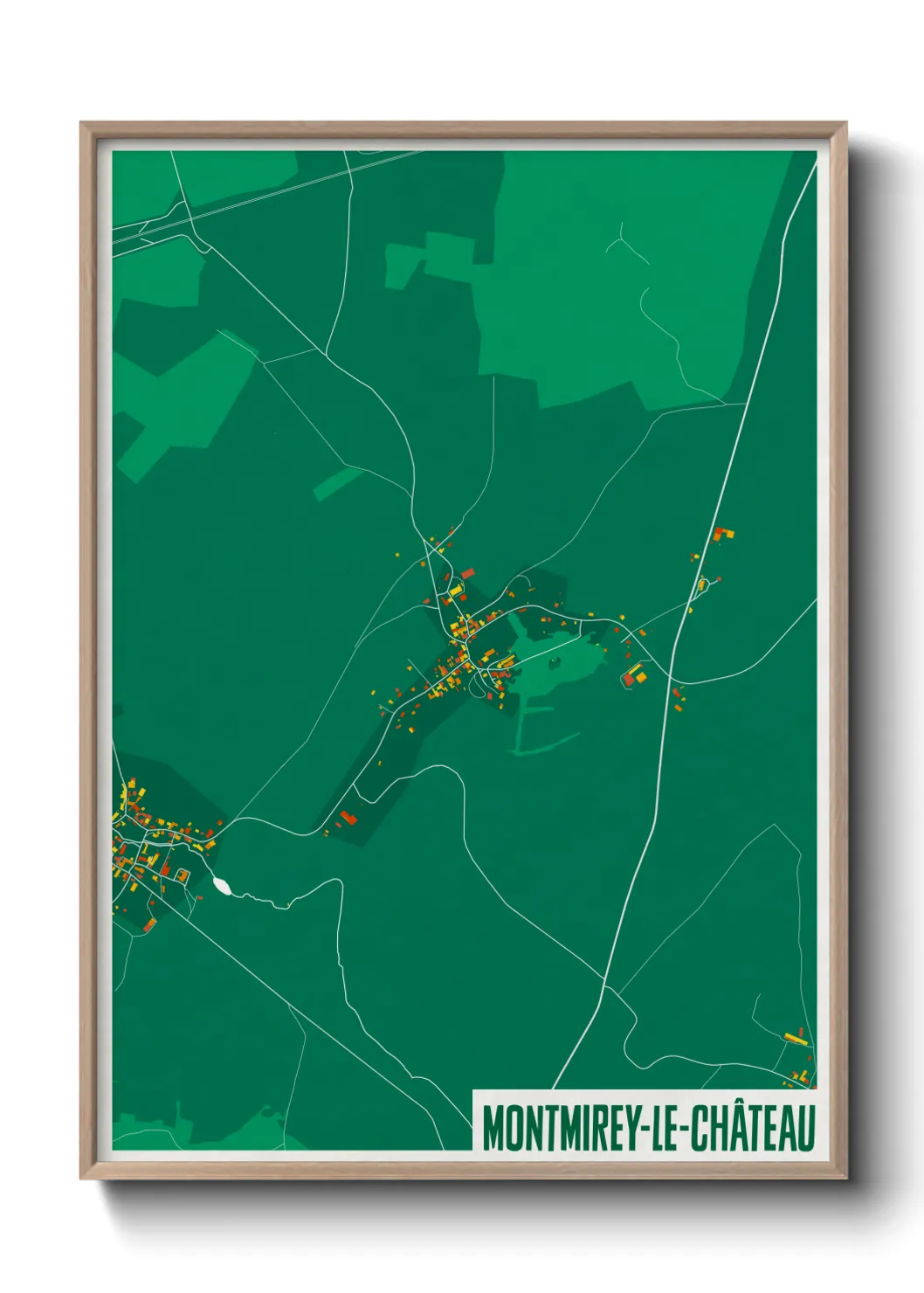 Un poster carteMontmirey-le-Château