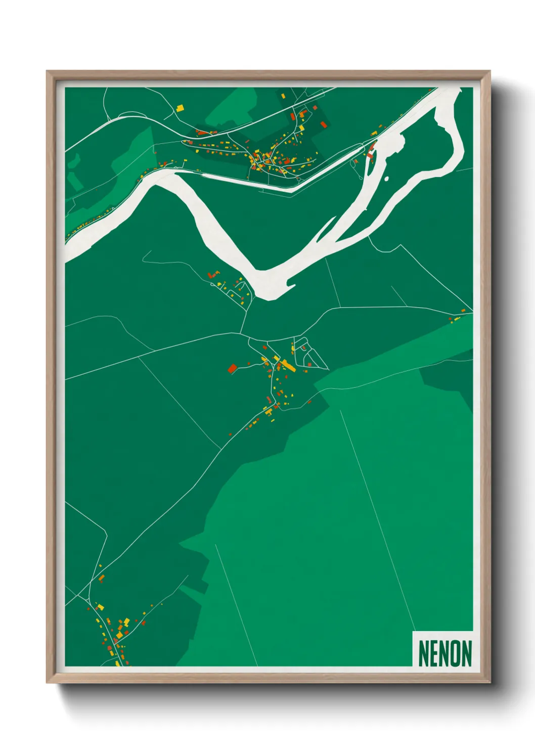 Une affiche de carte sur Nenon