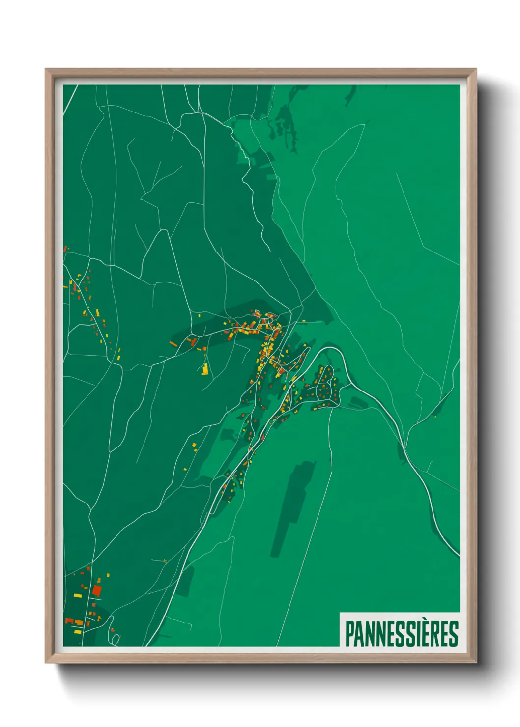 Une affiche de carte sur Pannessières