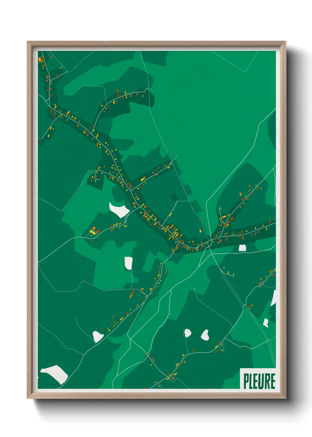 Une affiche de carte sur Pleure