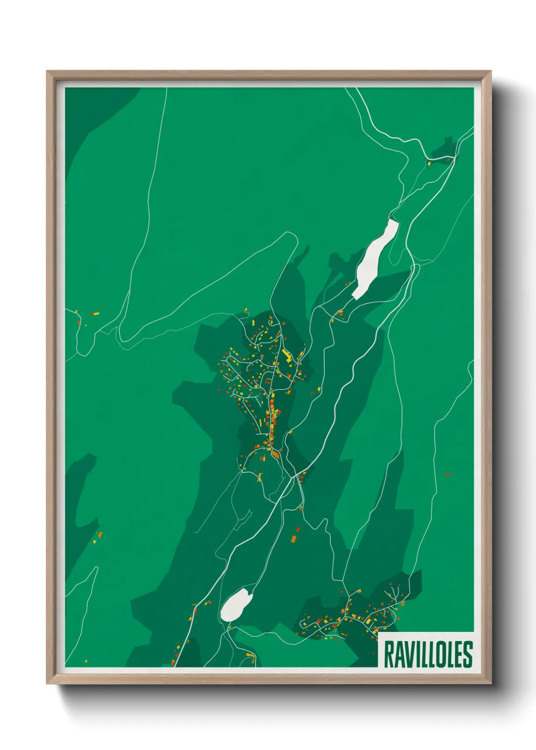 Une affiche de carte sur Ravilloles