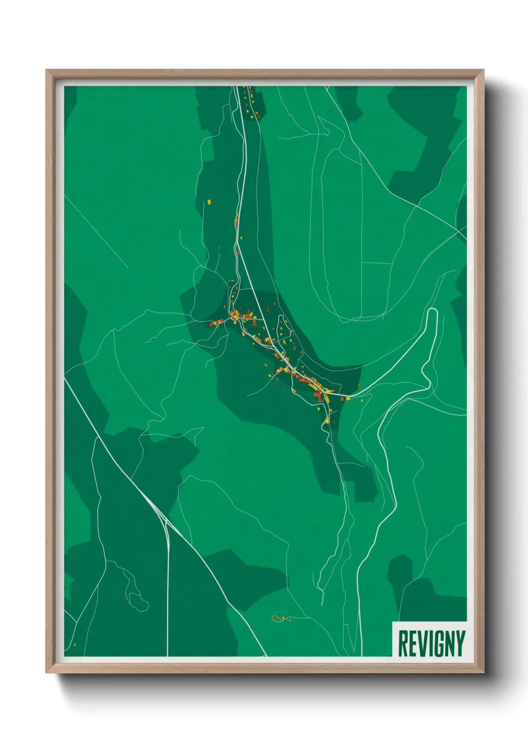 Une affiche de carte sur Revigny