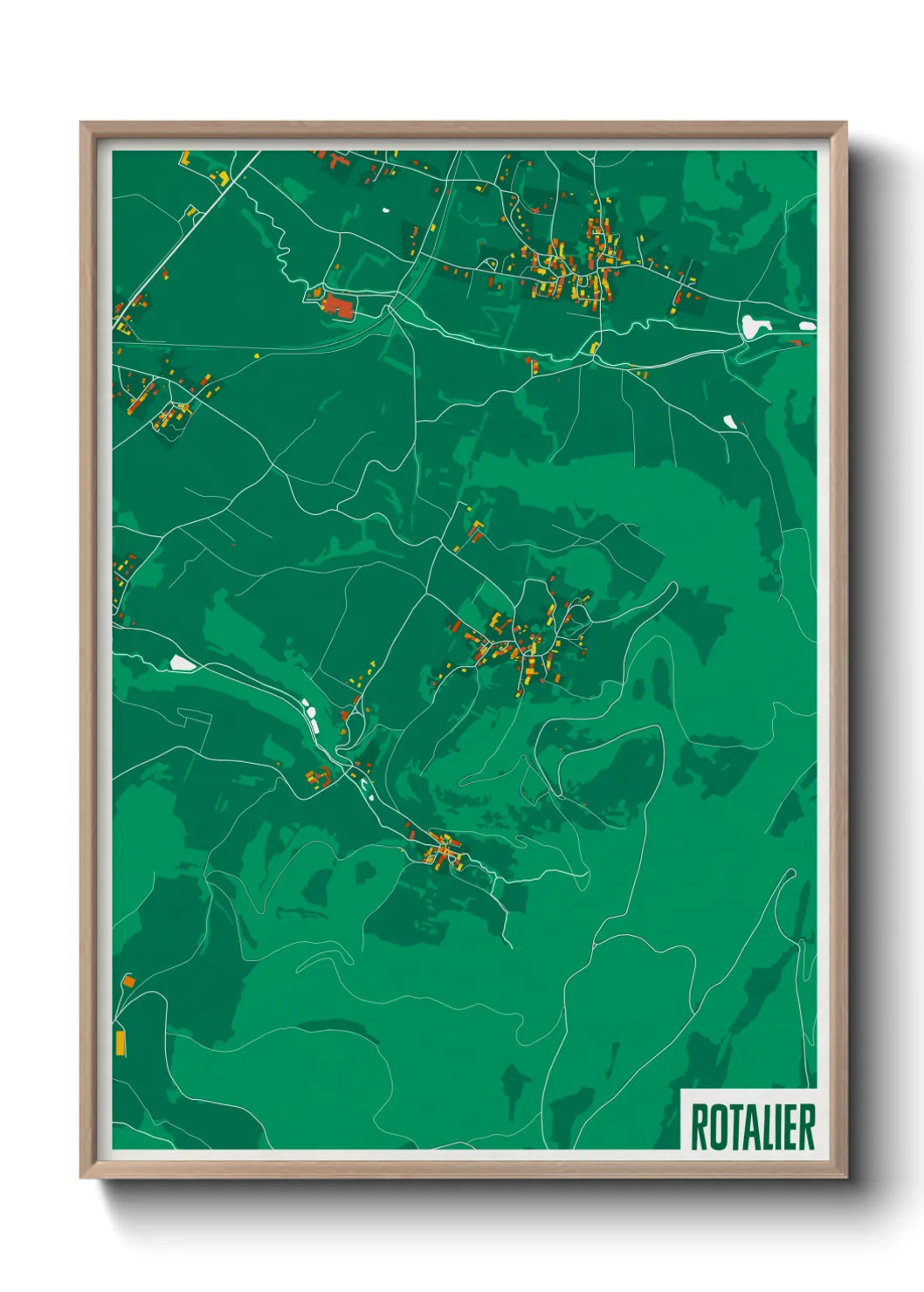 Une affiche de carte sur Rotalier