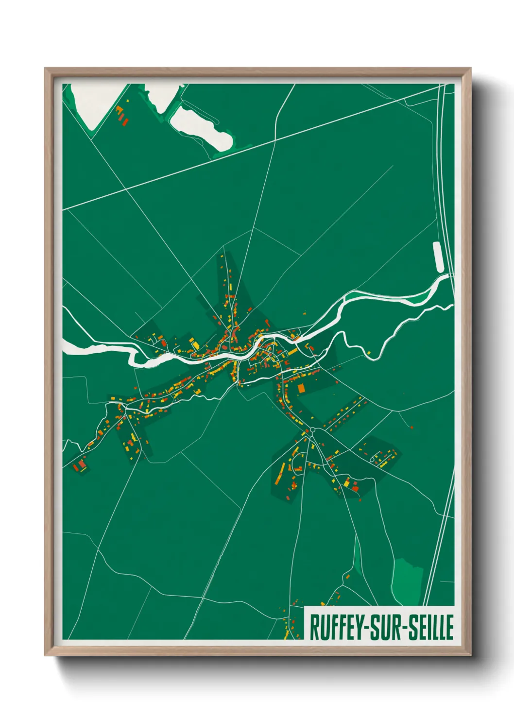 Un poster carteRuffey-sur-Seille