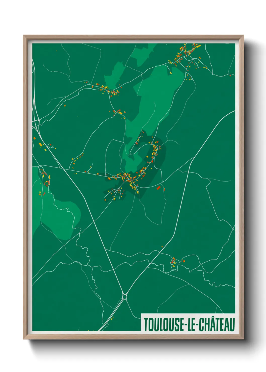 Un poster carteToulouse-le-Château