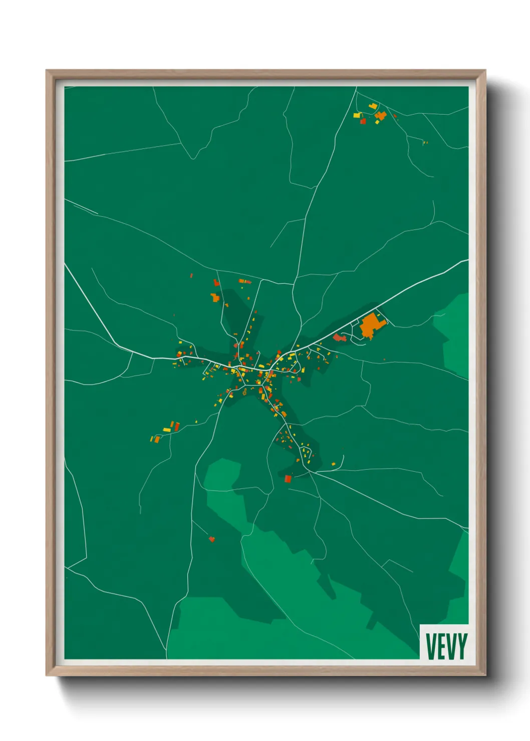 Une affiche de carte sur Vevy