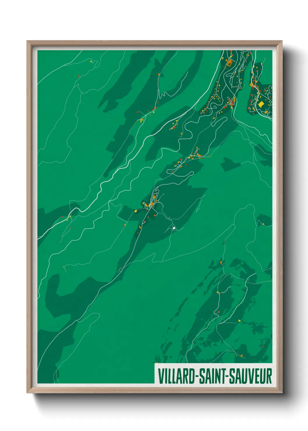 Un poster carteVillard-Saint-Sauveur