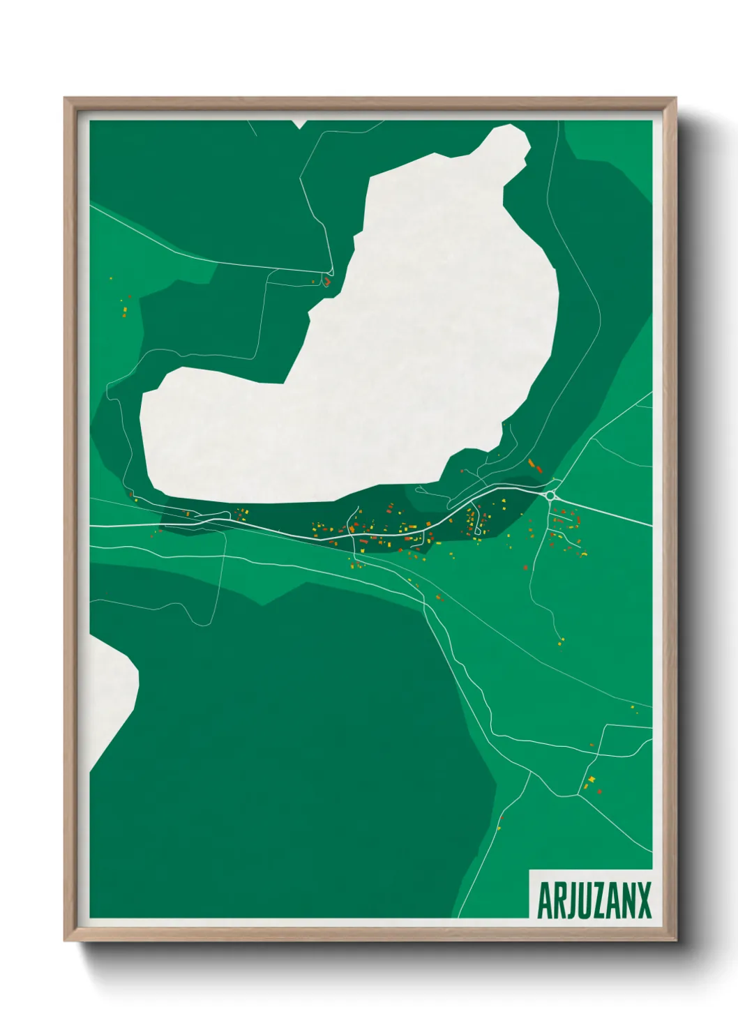 Une affiche de carte sur Arjuzanx