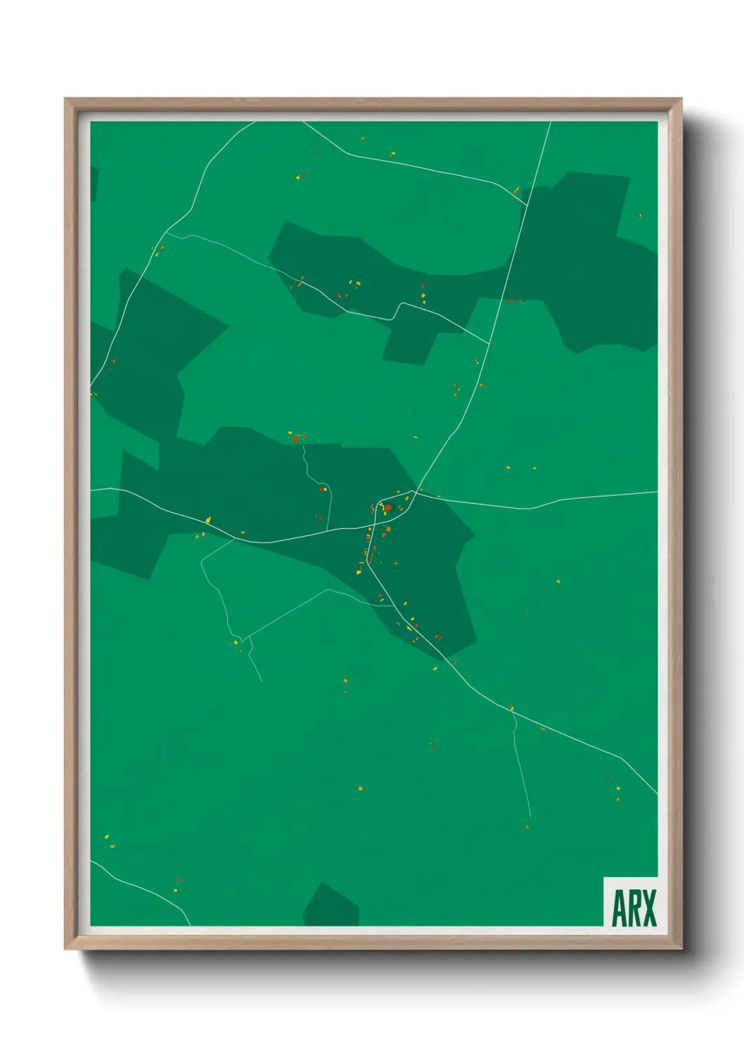 Une affiche de carte sur Arx