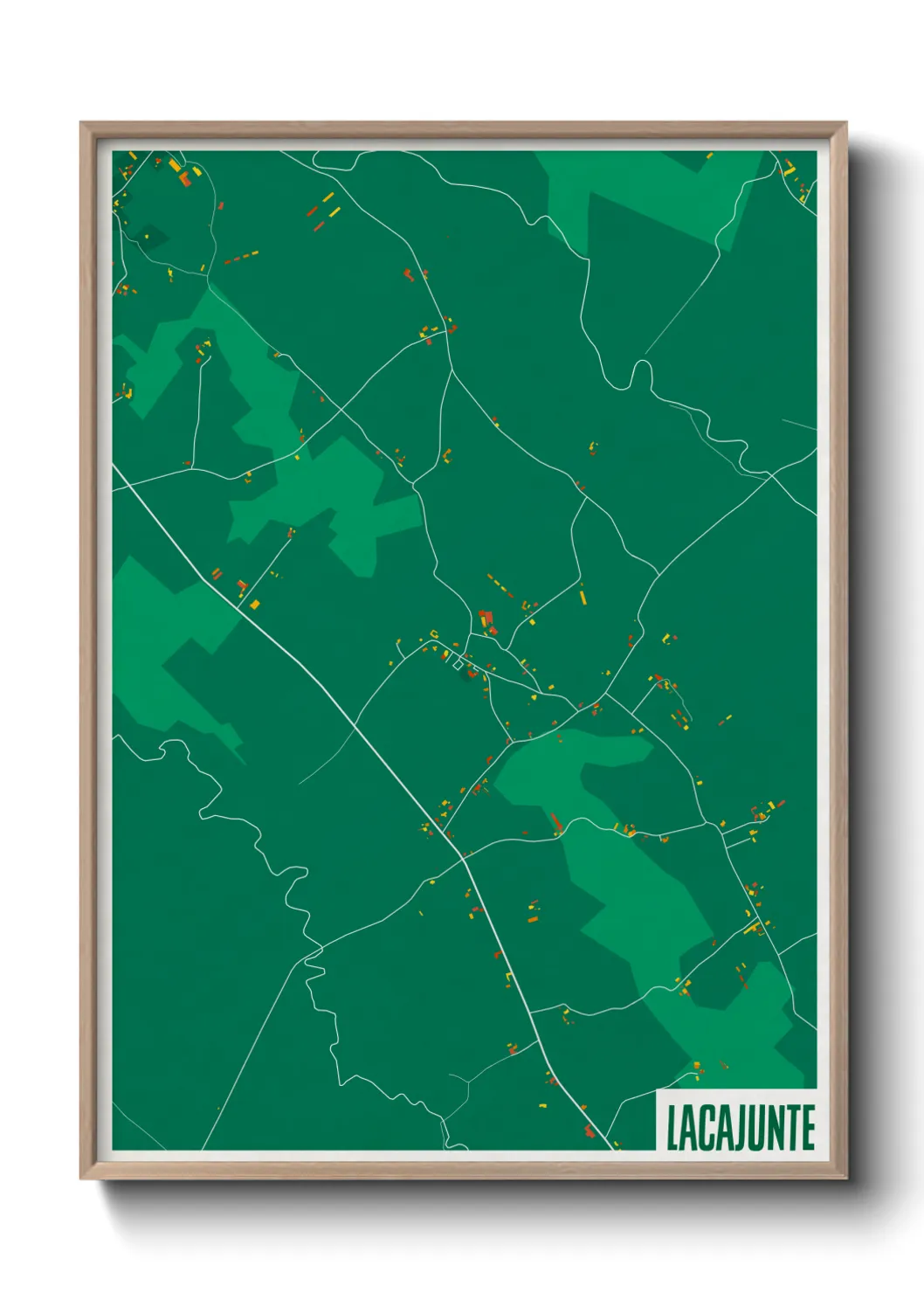 Une affiche de carte sur Lacajunte