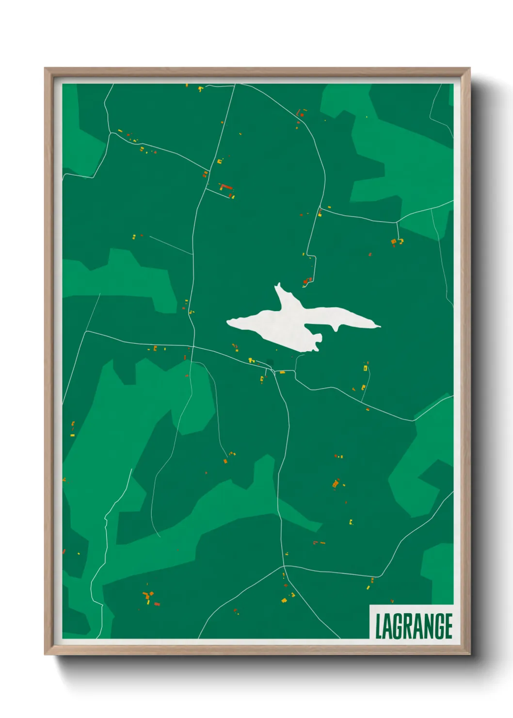 Une affiche de carte sur Lagrange