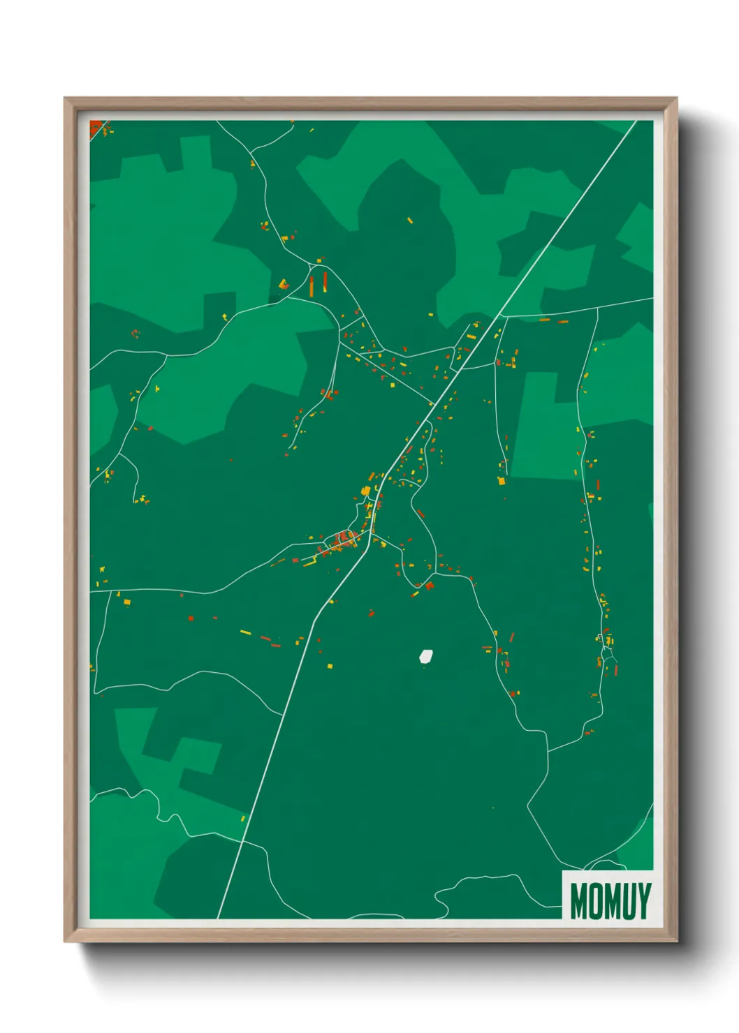 Une affiche de carte sur Momuy