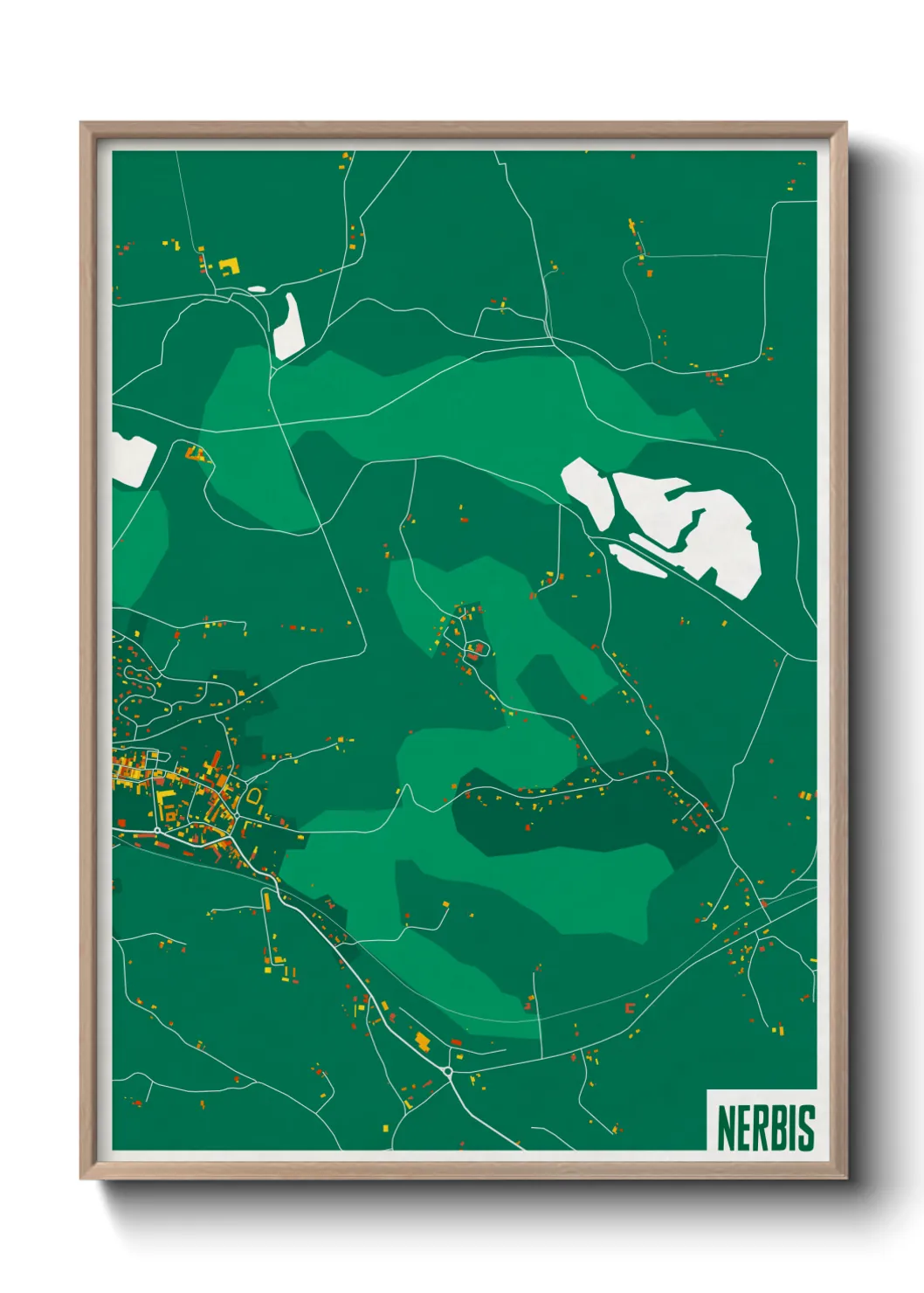 Une affiche de carte sur Nerbis
