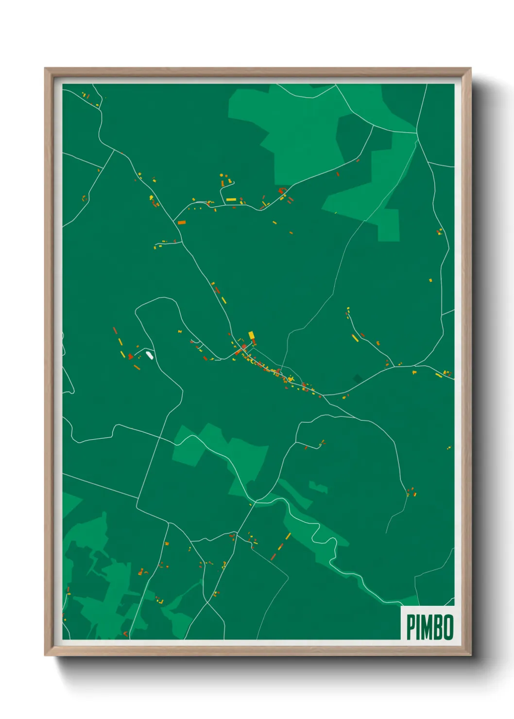 Une affiche de carte sur Pimbo