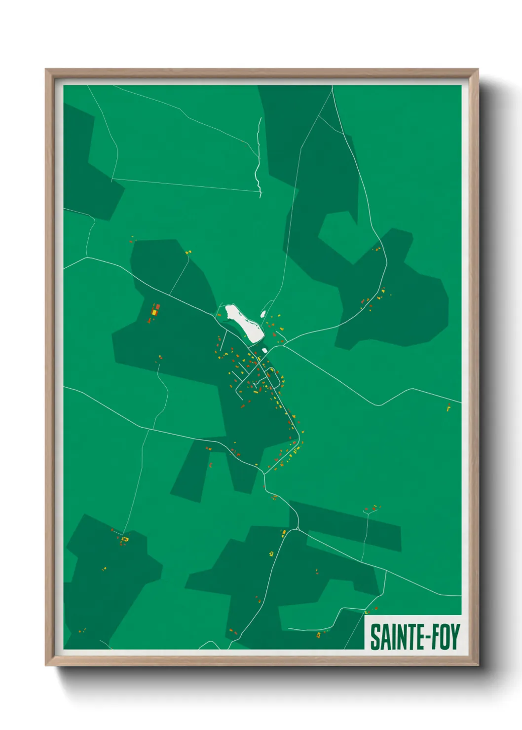 Un poster carteSainte-Foy