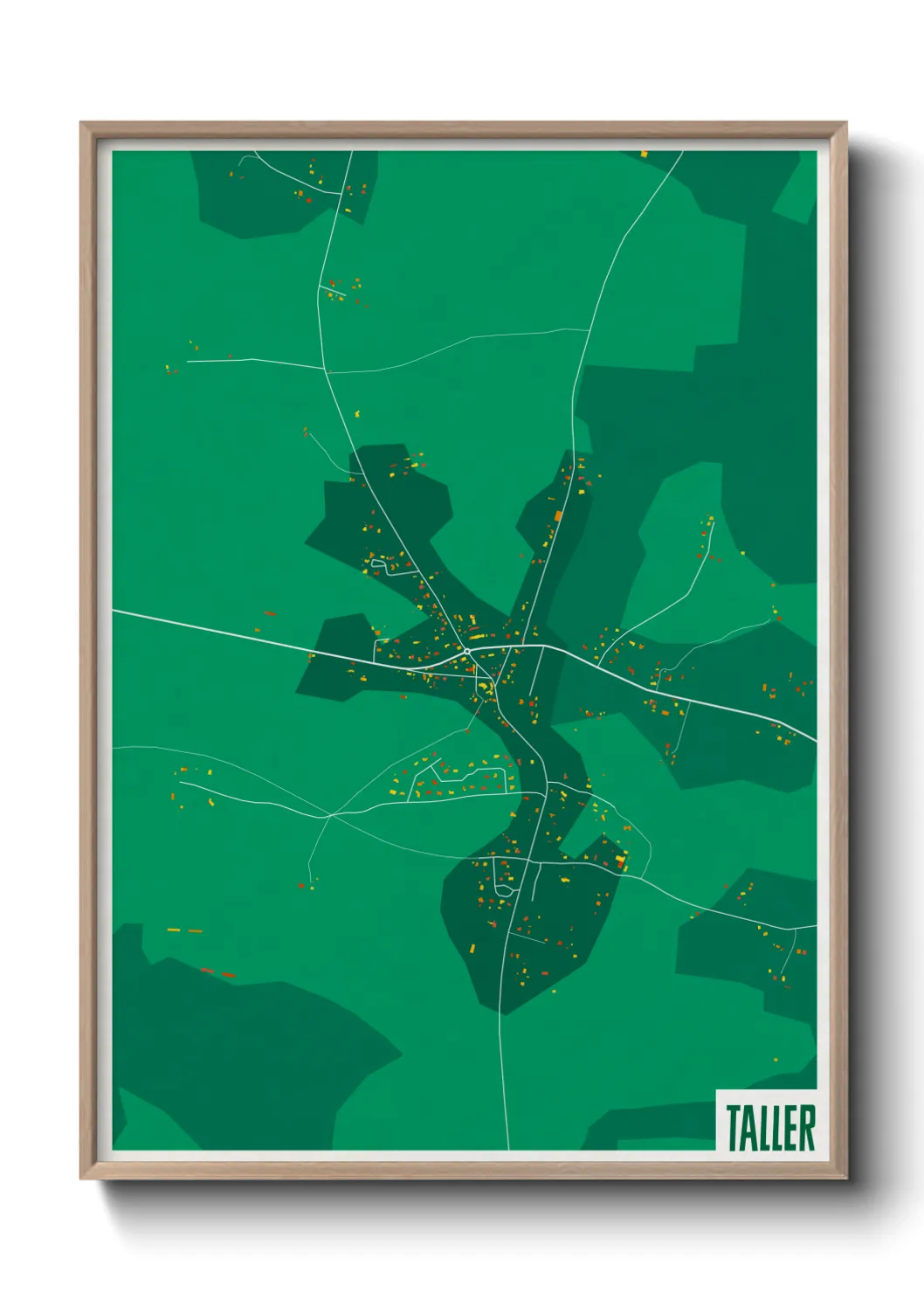 Une affiche de carte sur Taller